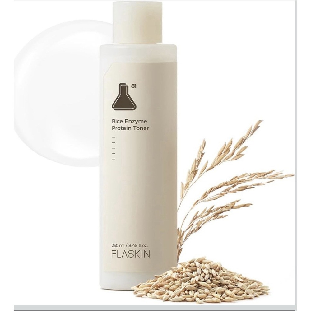 [FLASKIN] Rice Enzyme Protein Toner - 250ml / Korean Skin Care RSMP: $50‎